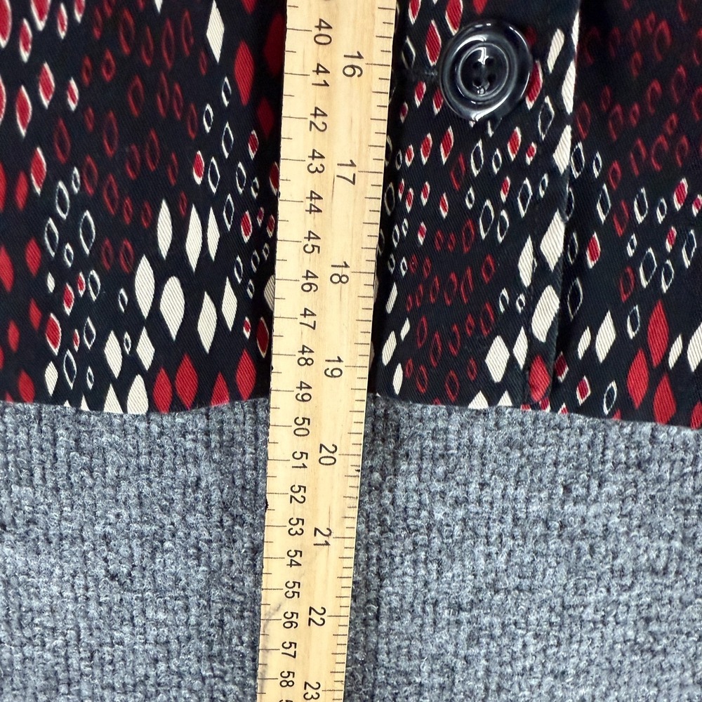 Lapis Blazer Womens M Black Red Button Up 3/4 Sleeve Formal Evening Cocktail - Picture 9 of 9